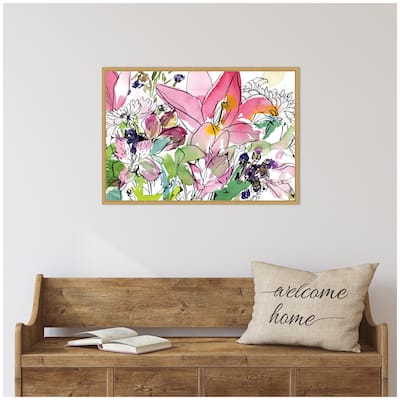 Kate and Laurel Sylvie Compassion Framed Canvas by Janet Meinke-Lau
