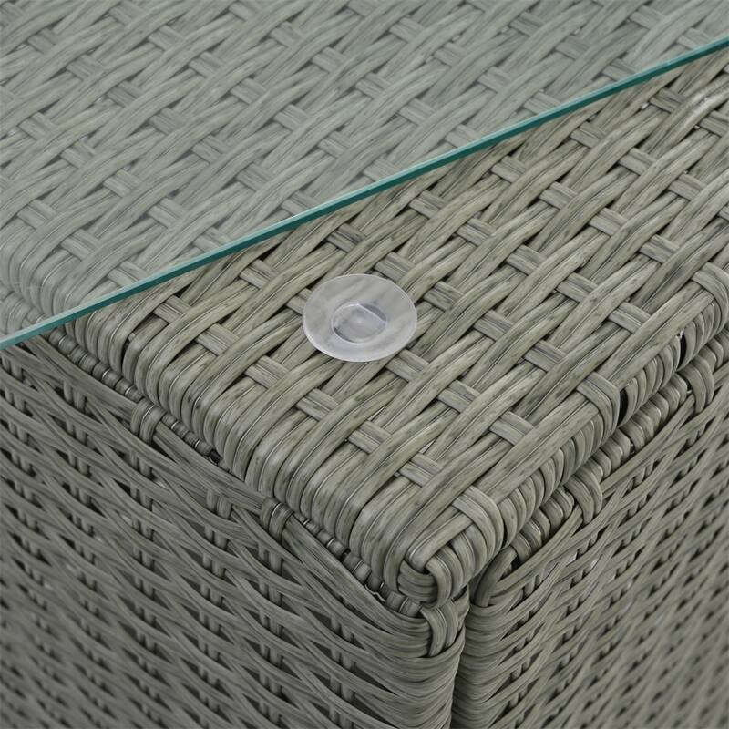 5 Set Wicker Furniture,Patio Furniture,Seasonal PE Wicker Furniture