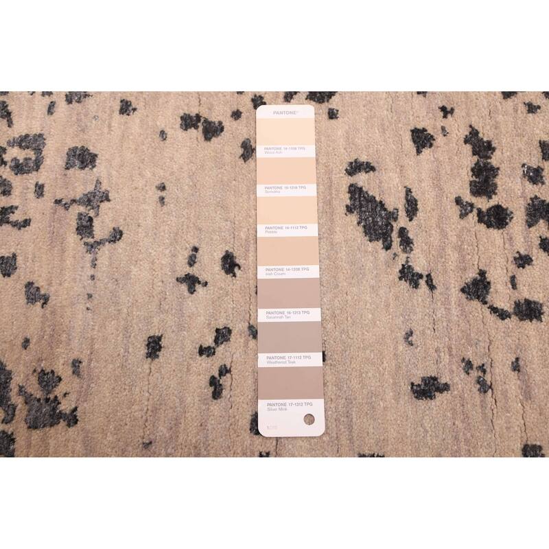 ECARPETGALLERY Hand-knotted Legacy Tan Silk, Wool Rug - 8'10 x 12'2