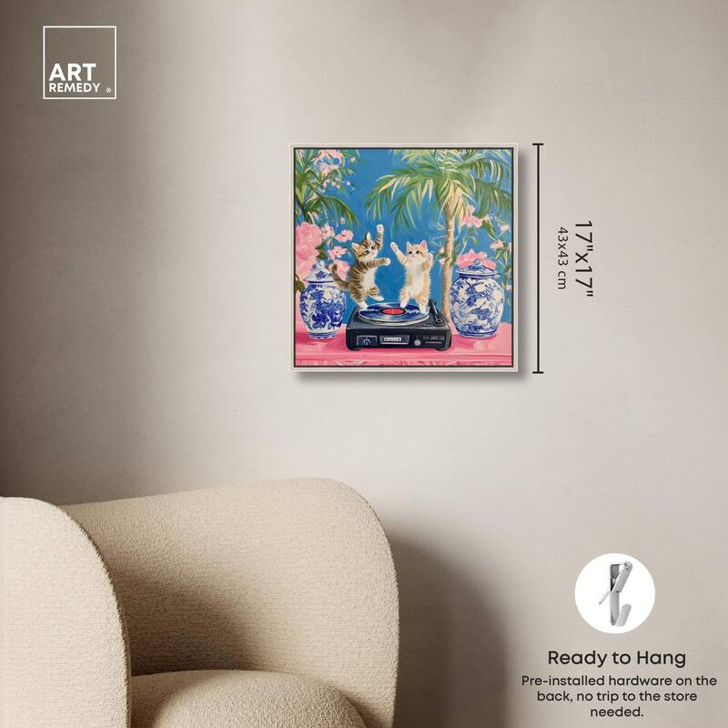 Turntable Twirlers Canvas by Art Remedy
