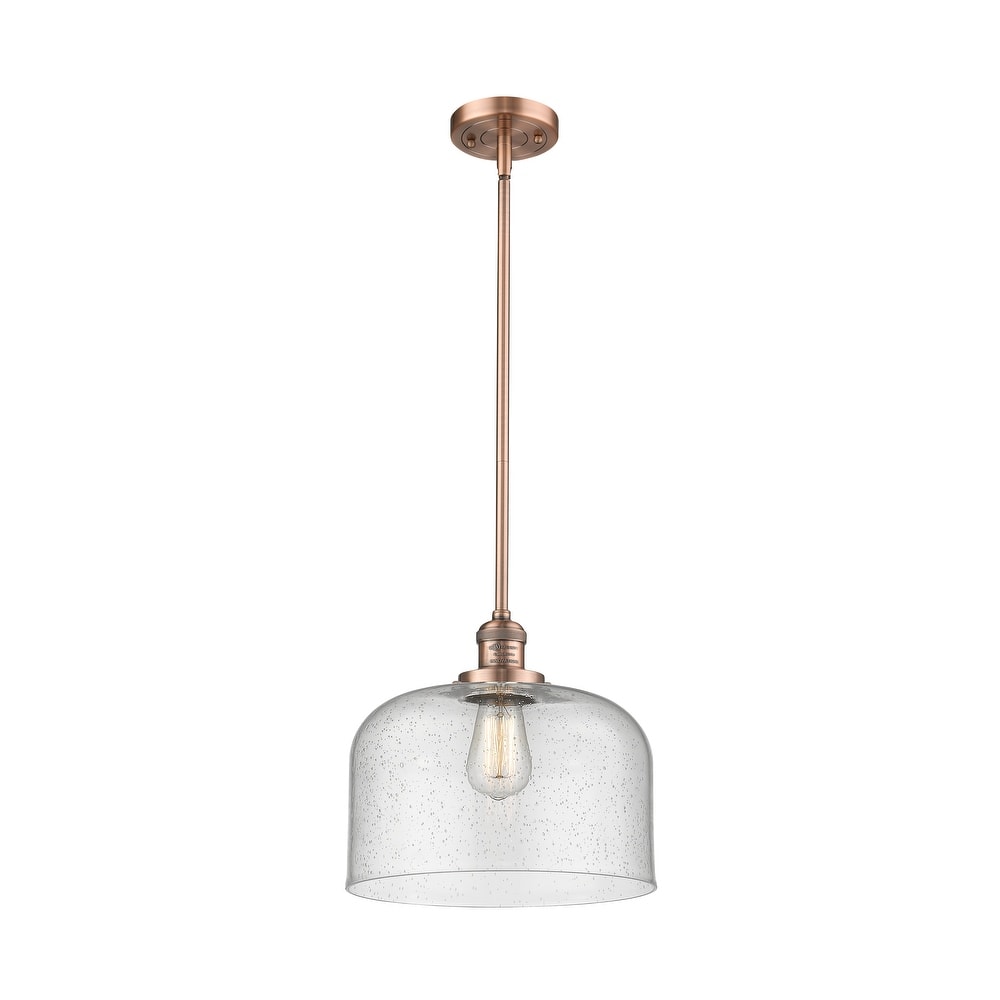 Innovations Lighting Franklin Restoration Bell - 1 Light 12" Stem Hung Mini Pendant