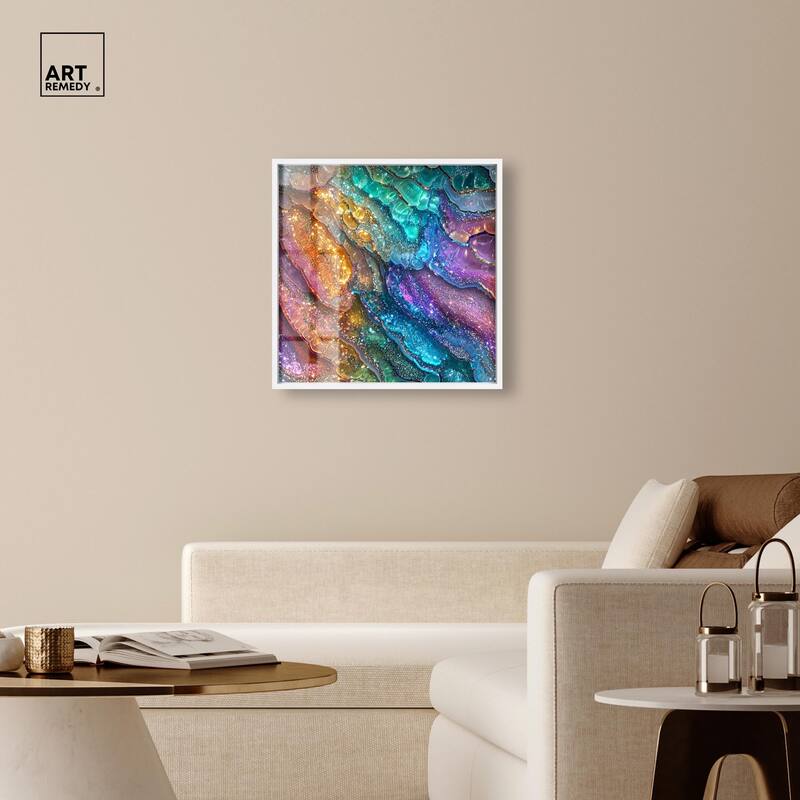 Glittering Spectrum I Shadowbox by Art Remedy