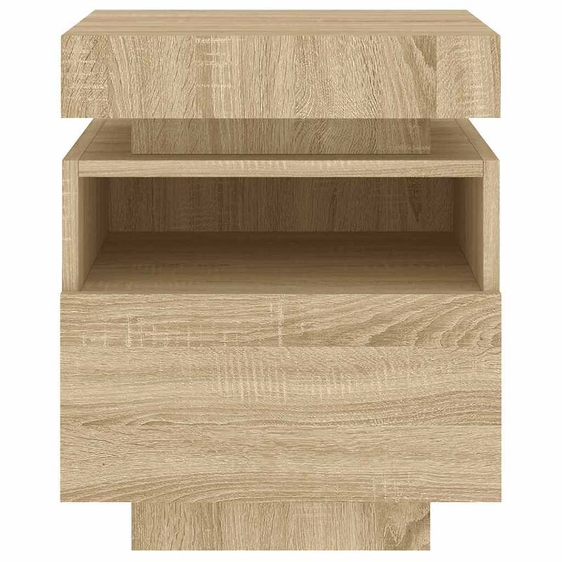vidaXL Bedside Cabinet Engineered wood Compact Bedside Cabinet