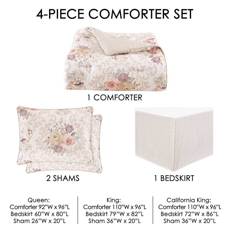 Royal Court Chardonnay Comforter Set