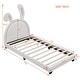 preview thumbnail 9 of 52, Merax Upholstered Leather Platform Bed with Rabbit Ornament