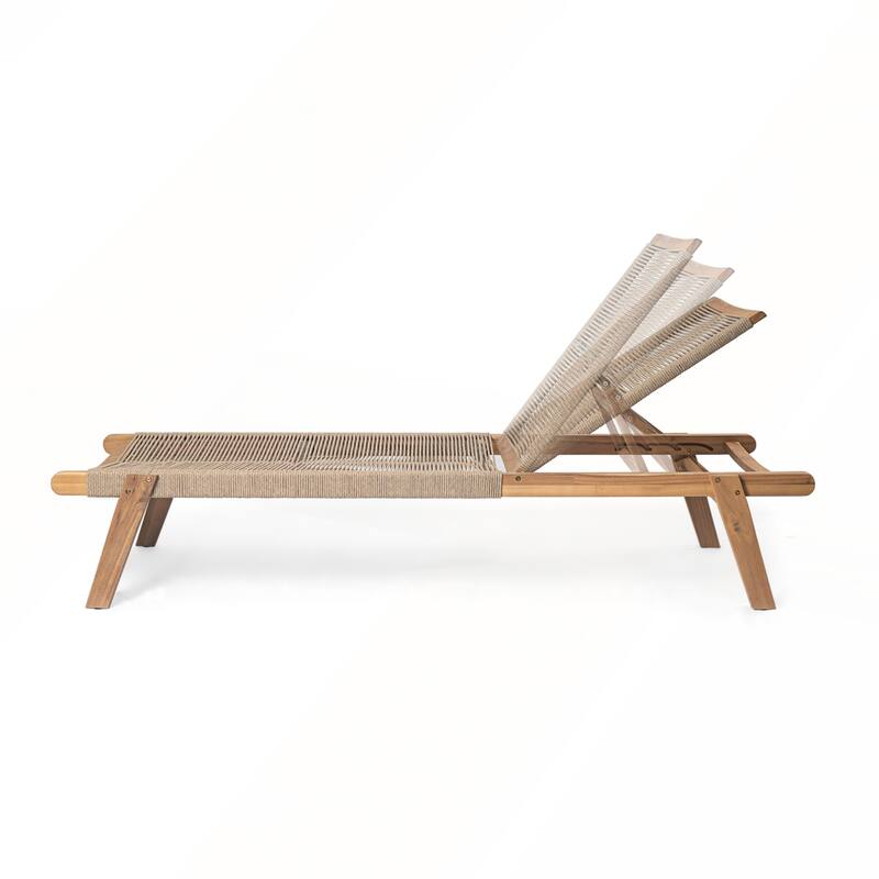 Outdoor Rope Chaise Lounge Set of 2