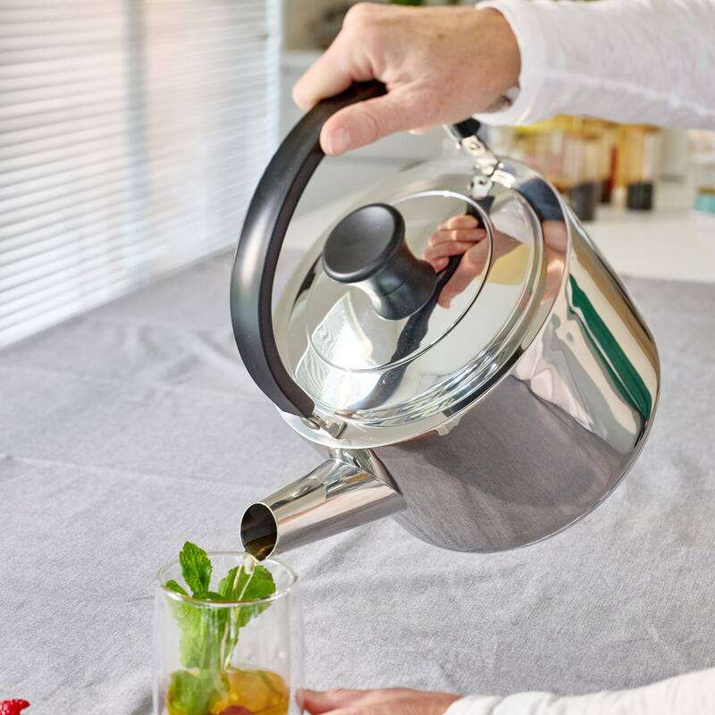 Demeyere Resto 4.7-qt Stainless Steel Tea Kettle