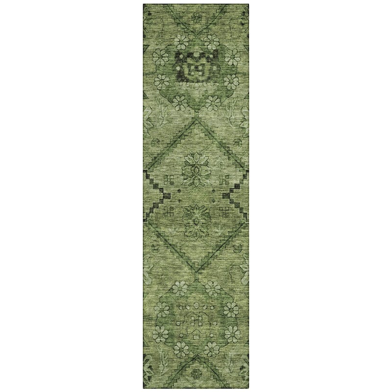 Machine Washable Indoor/ Outdoor Chantille Boho Global Rug