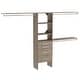 preview thumbnail 18 of 22, ClosetMaid SuiteSymphony Modern 4-Drawer 25-Inch Tower Closet Organizer Natural Gray