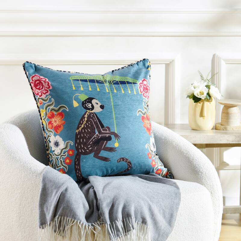 StyleCraft Maharaja Monkey Left Side Throw Pillow