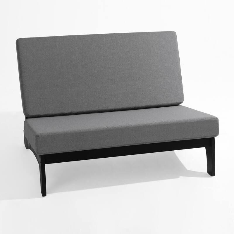 Casual Large Teak Outdoor Patio Conversation Set