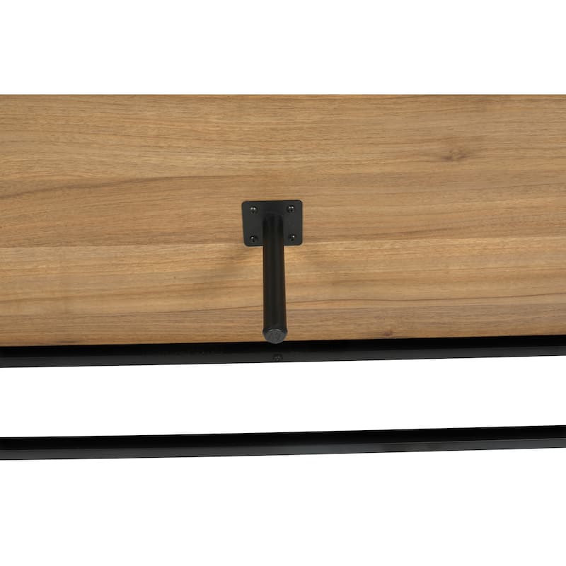 Walnut 7 Drawer Dresser Cabinet