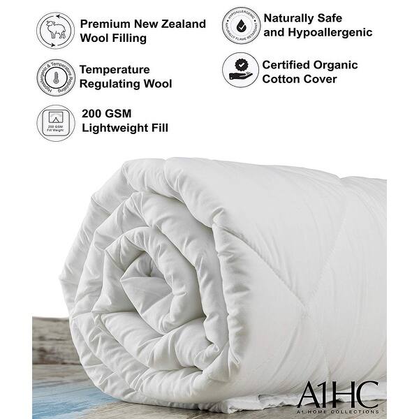 Shop Lightweight Summer Spring 100 New Zealand Wool Fill Duvet Insert Overstock 29139082