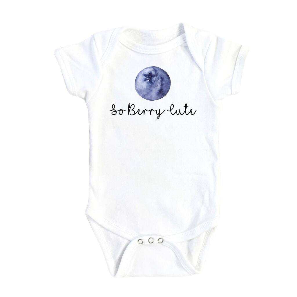Blueberry Cute - Baby Boy Girl Clothes Infant Bodysuit Funny Cute Newborn