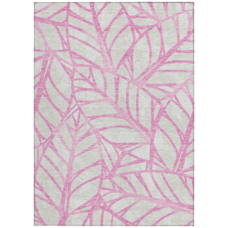 HomeRoots Floral Transitional Rectangle Outdoor Rug