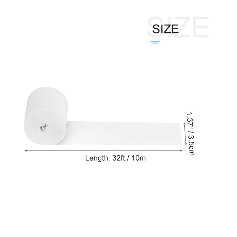 12pcs Crepe Paper Streamer 32ft Long 1.37 Inch Wide for Party Ornament