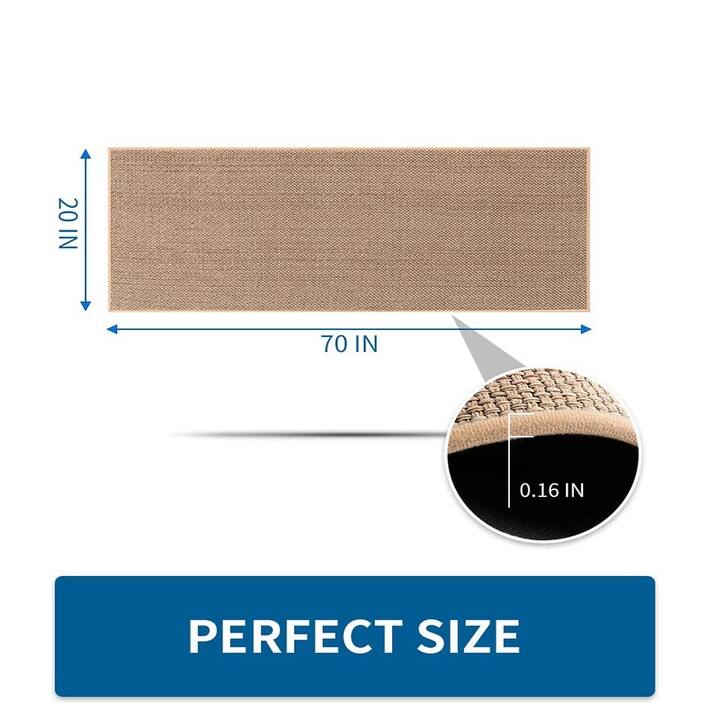 Kitchen Rugs and Mats Non Skid Washable, Beige