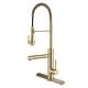 preview thumbnail 126 of 124, Kraus Artec 2-Function Commercial Pulldown Pot Filler Kitchen Faucet KPF-1603 - 24 3/4" Height with Deck Plate - SFACB - Spot Free Antique Champagne Bronze