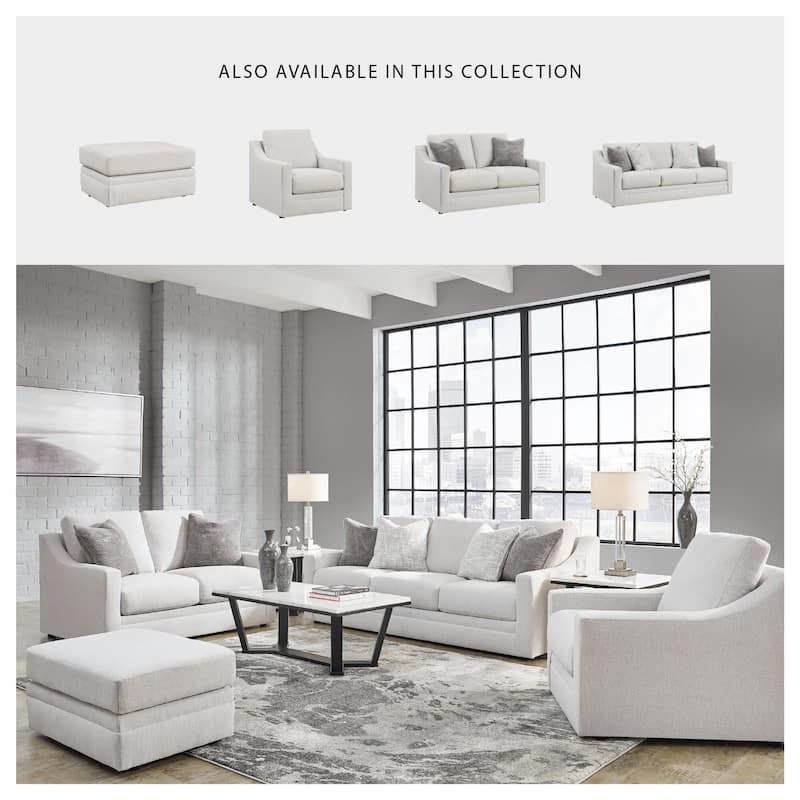 Signature Design by Ashley Maitelynn White Chair - 36"W x 40"D x 37"H