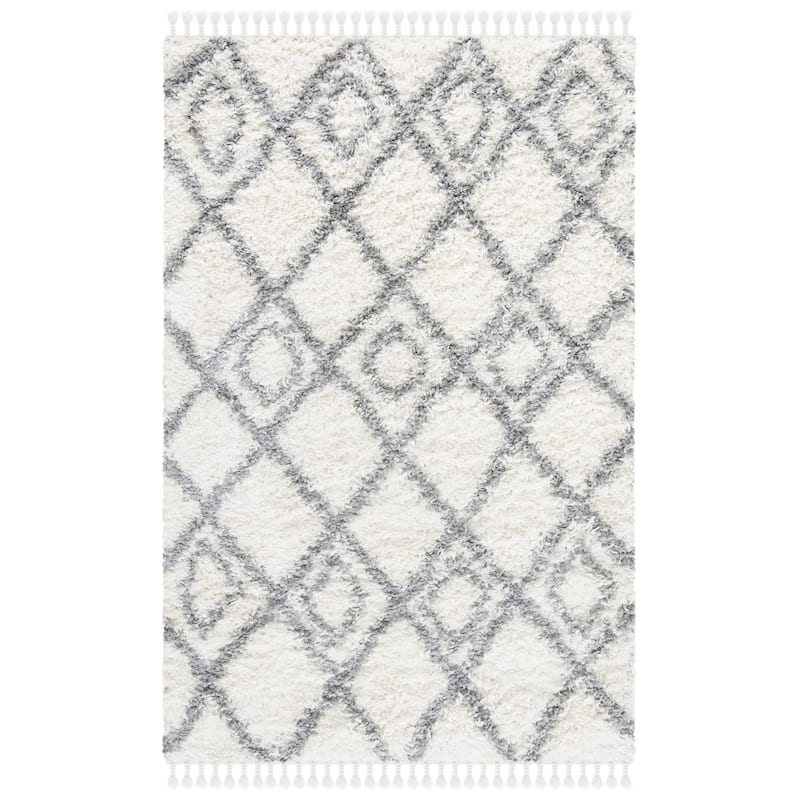 SAFAVIEH Moroccan Tassel Shag Lilyan 1.5-inch Thick Rug