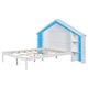preview thumbnail 39 of 40, Wooden platform bed in house shape