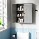 preview thumbnail 31 of 54, Futzca Bathroom Cabinet Wall Mounted, Storage Cabinet with Doors and Shelves