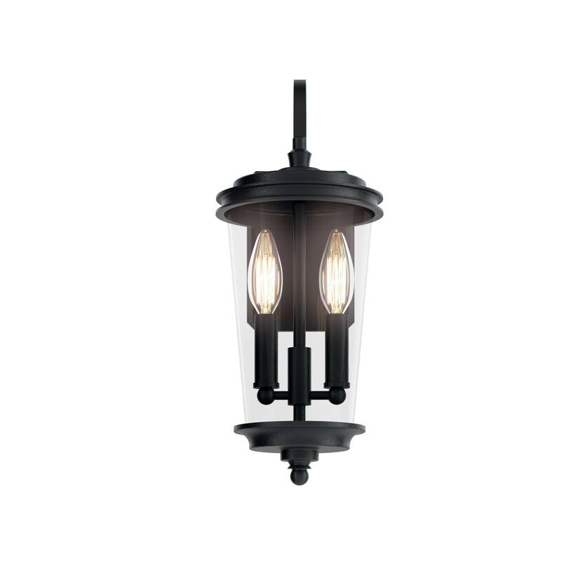 Kichler Lighting Holmden 2-Light Textured Black Outdoor Wall Light