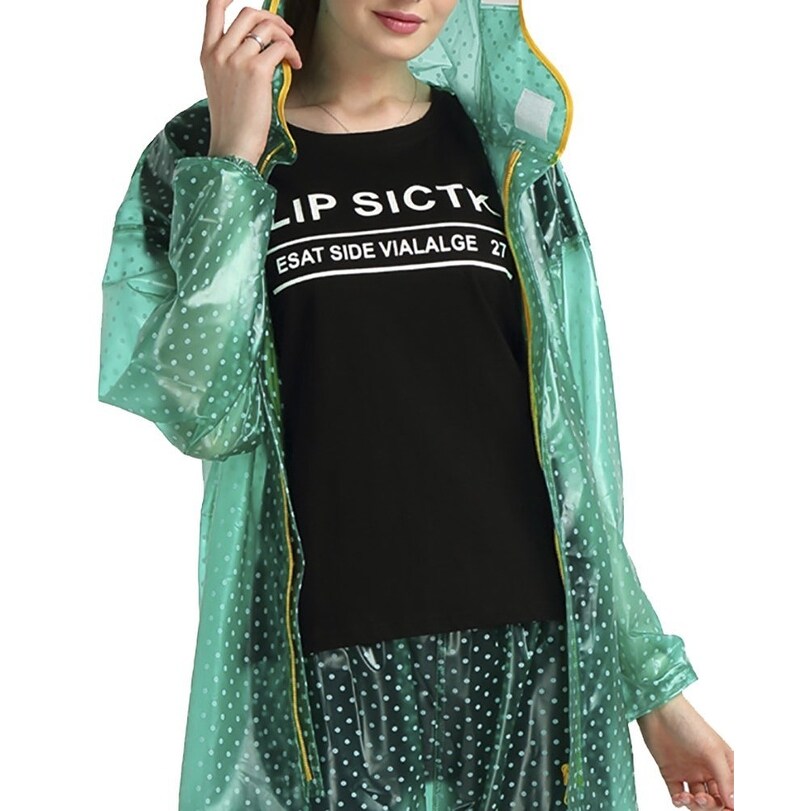 Shop Qzunique Women Outdoor Ripstop Waterproof Pvc Travel Rain