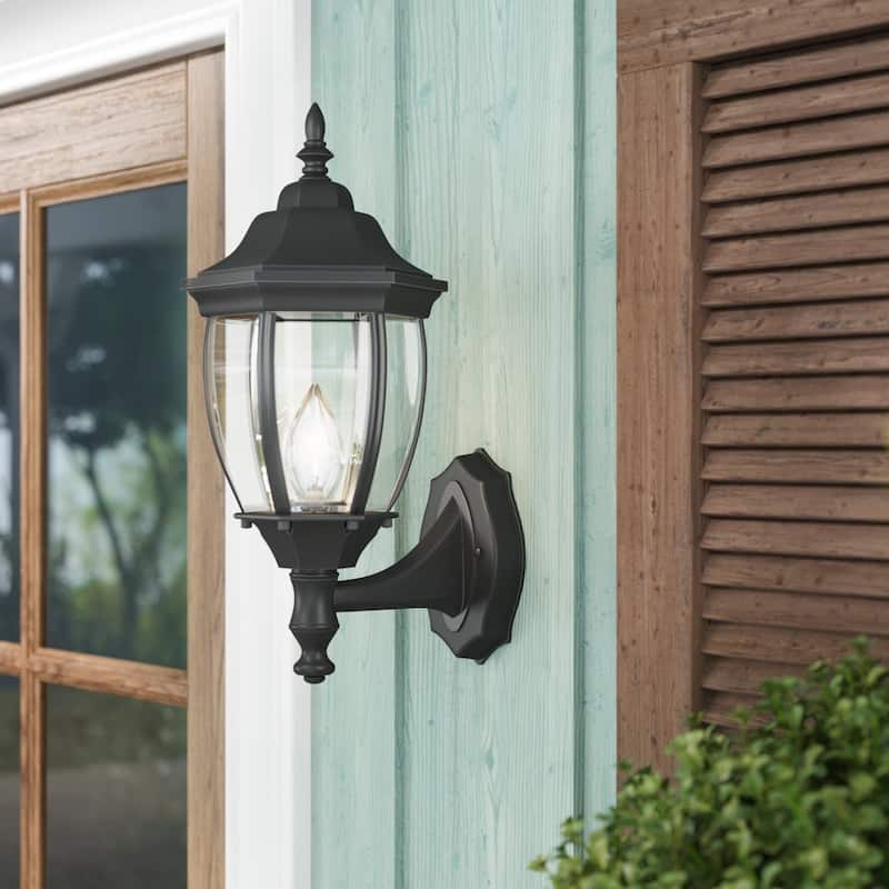 Tiverton 6" Wall Lantern - Black