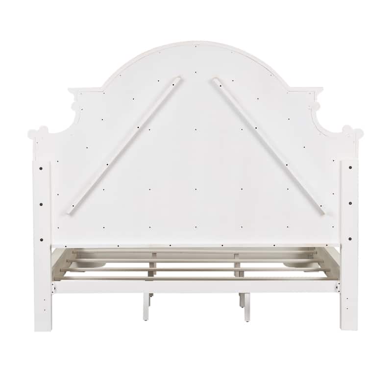 Liberty Furniture Magnolia Manor Upholstered Bed, Dresser & Mirror, Chest, Night Stand -California King, King or Queen
