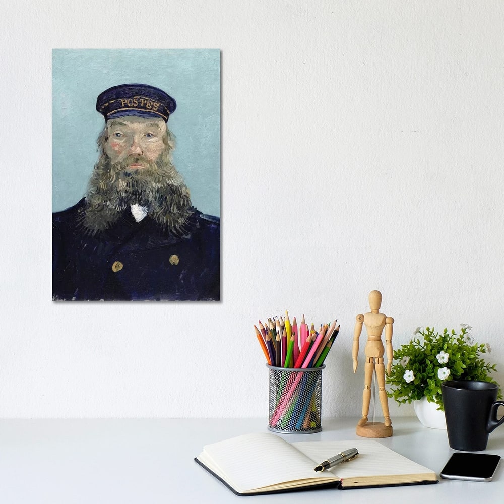 iCanvas "Portrait of Postman Roulin, 1888" by Vincent van Gogh Canvas Print