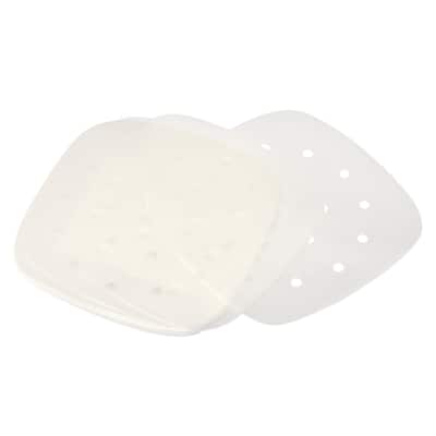 6.5 inch Air Fryer Parchment Paper, 200pcs Square Baking Paper Liners, White