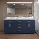 Option Dark Blue / White Quartz Top / Brushed Nickel