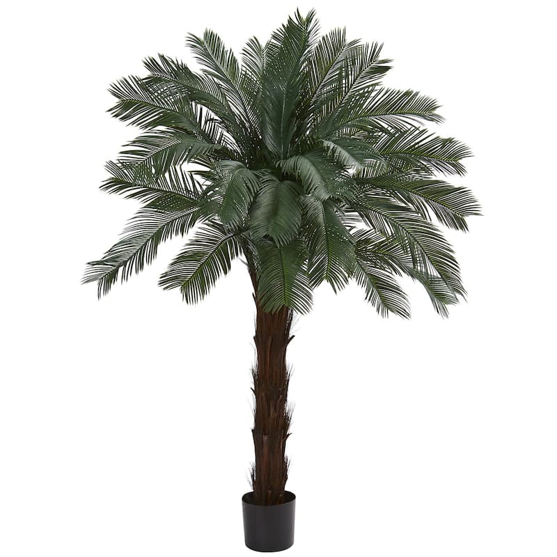 6 Ft Artificial Tree Indoor Outdoor, Tall Greenery Decor, Global Greatness Design - Green - 51-60 Inches