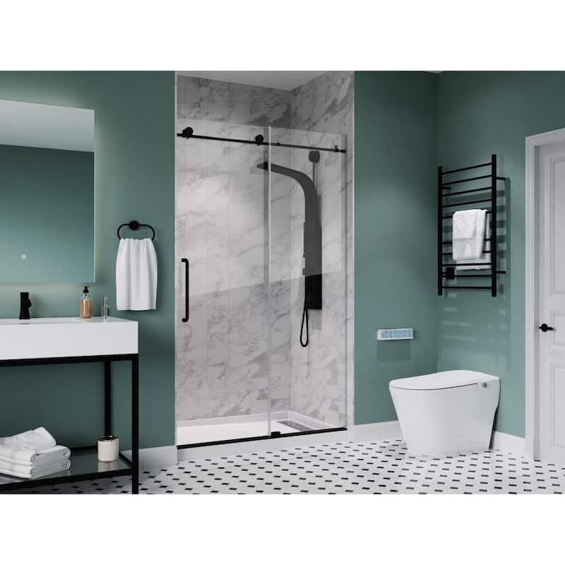 ALEXANDER 48 in. x 32 in. Right Drain Shower Base in White