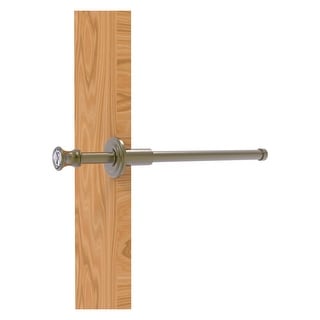Allied Brass Carolina Crystal Collection Retractable Pullout Garment Rod