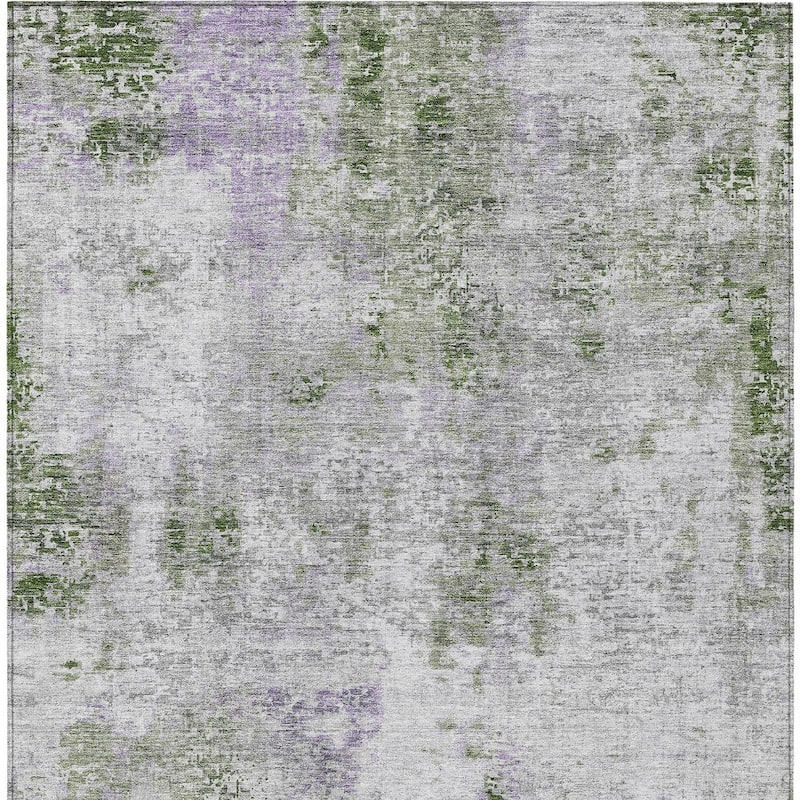 HomeRoots Abstract Transitional Rectangle Outdoor Rug