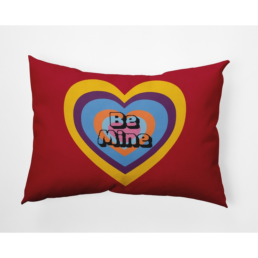Be Mine Valentines Day Decorative Throw Pillow