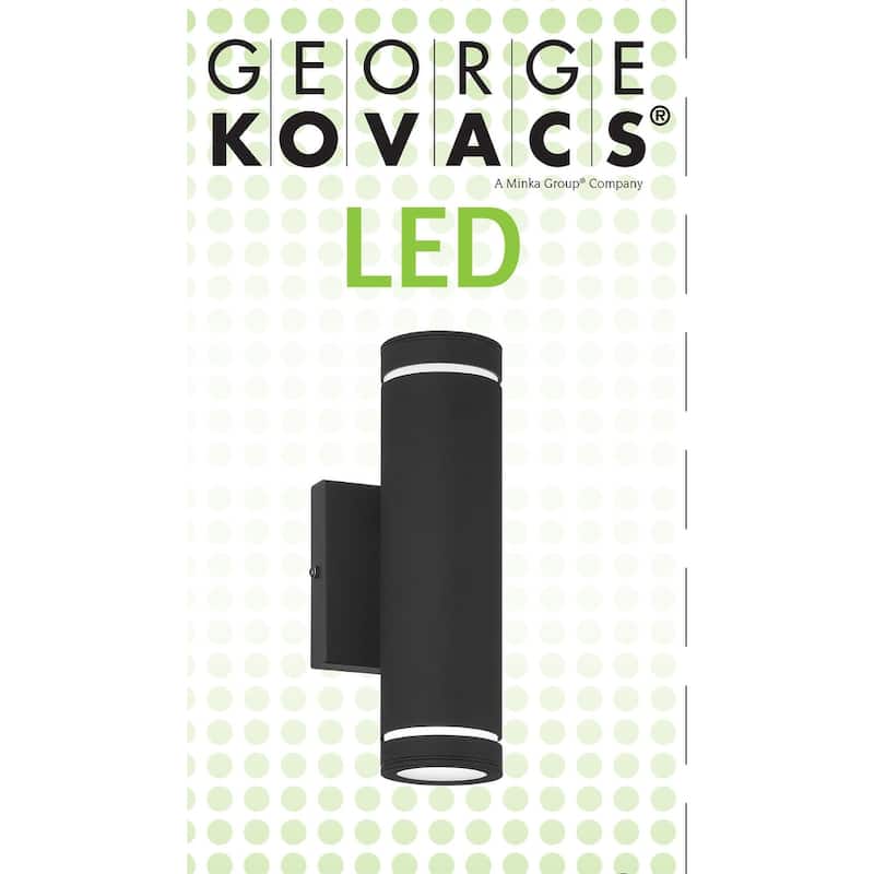 Kovacs P1882-L Supotto 10" Tall LED Outdoor Wall Sconce with Glass