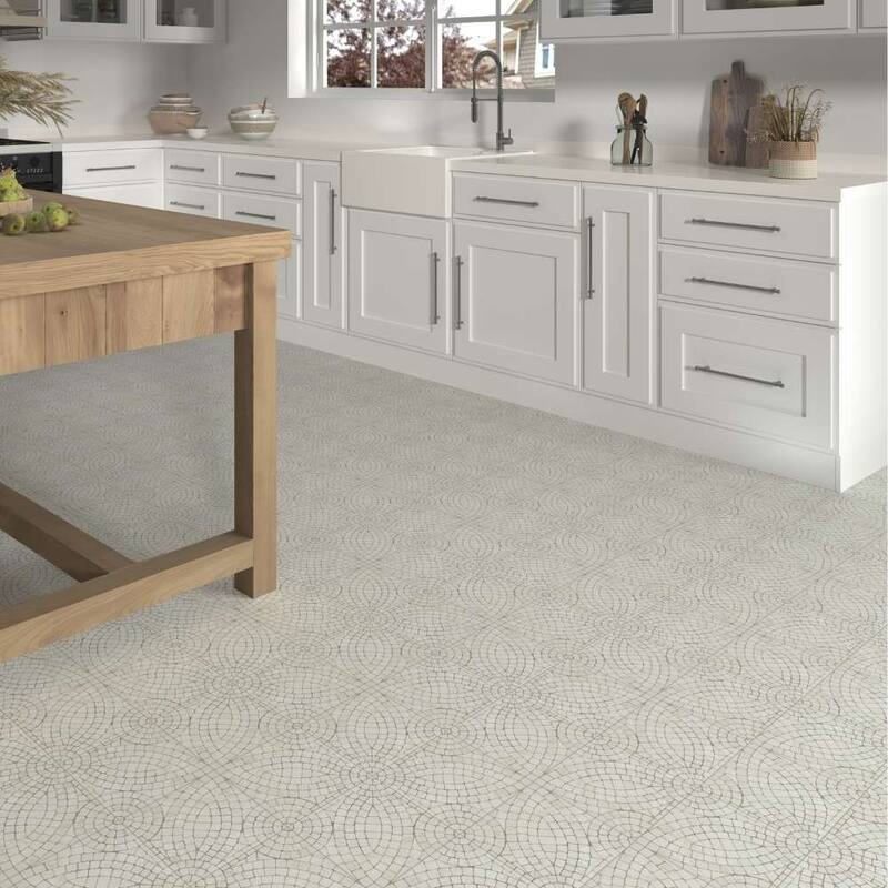 Roman Road 8x8 Matte Porcelain Encaustic Tile - Floor & Wall