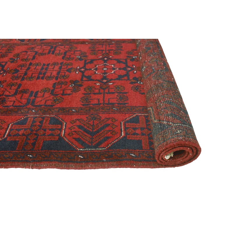 Khal Mohammadi Nathan Red/Navy Runner - 2'7" x 9'5"
