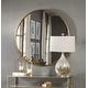 preview thumbnail 3 of 2, Uttermost Junius 43" Large Round Antique Transitional Wall Mirror