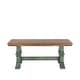 preview thumbnail 37 of 42, Eleanor Two-Tone Trestle Leg Wood Dining Bench by iNSPIRE Q Classic