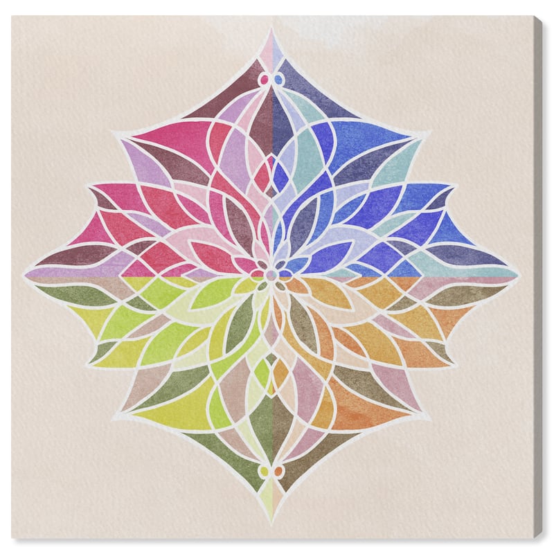 Wynwood Studio Canvas Abstract Floral Seasons Blue and Bohemian & Eclectic Wall Art Canvas Print