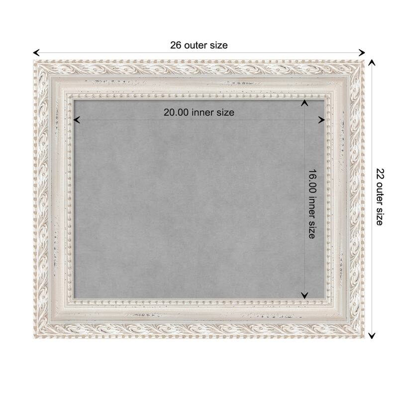 Amanti Art Opera Off White Framed Magnetic Board - Board Size 20x16