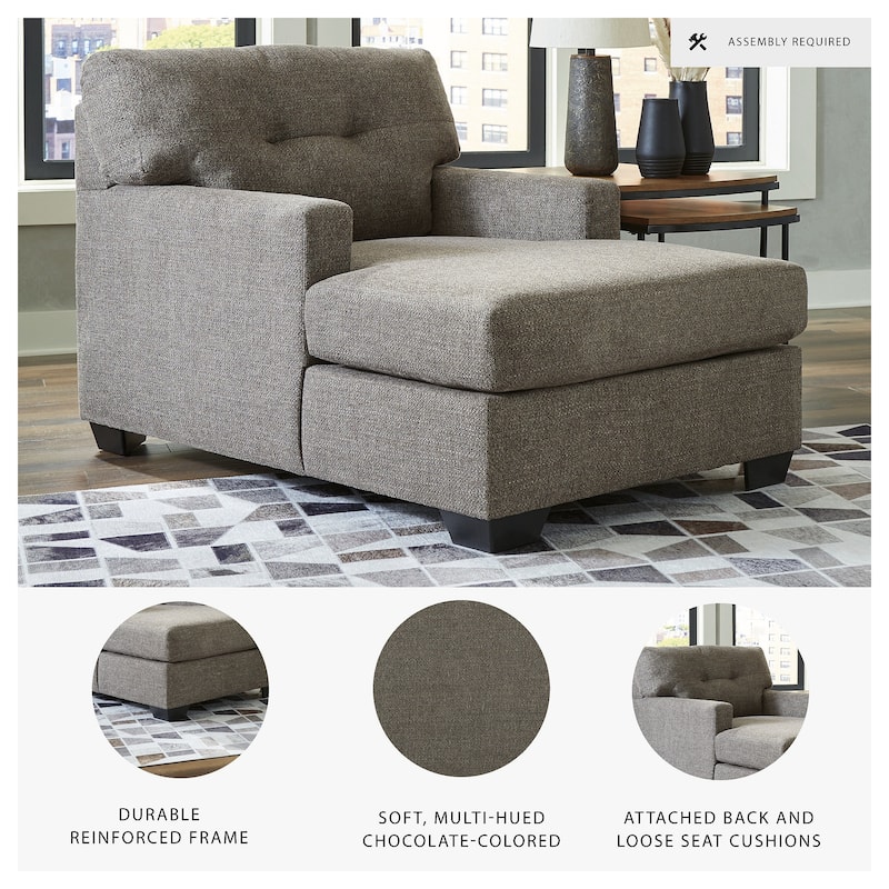 Signature Design by Ashley Mahoney Chaise - 35"W x 62"D x 37"H