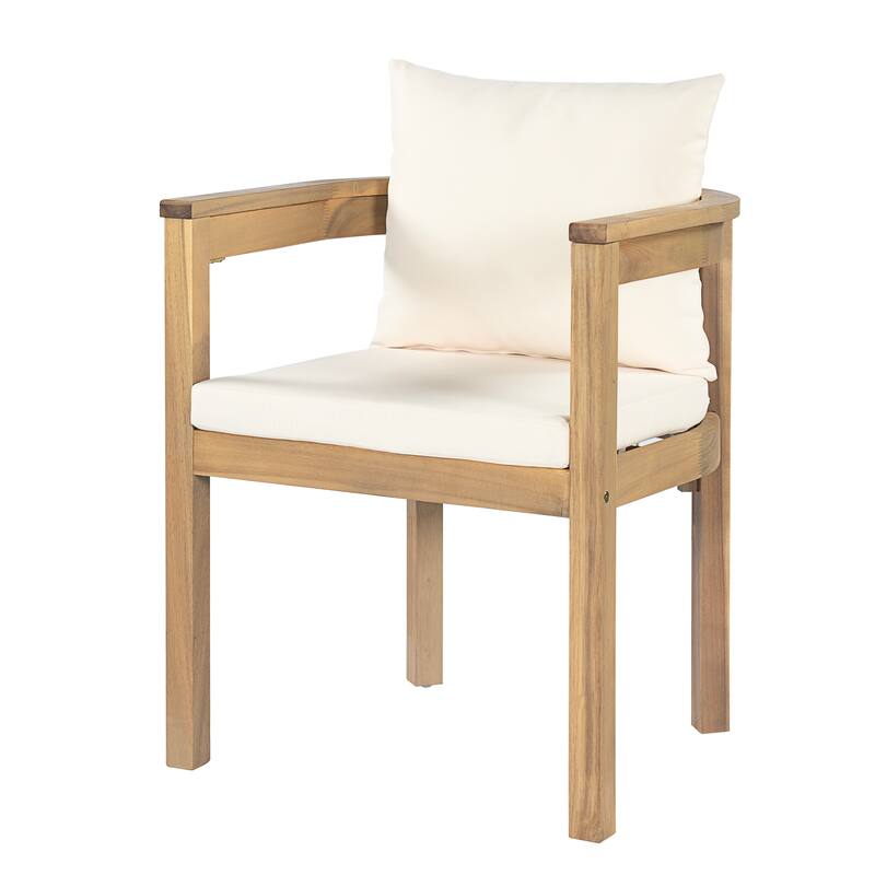 Christopher Knight Home - Carl Acacia Wood Outdoor Chairs (Set of 2)