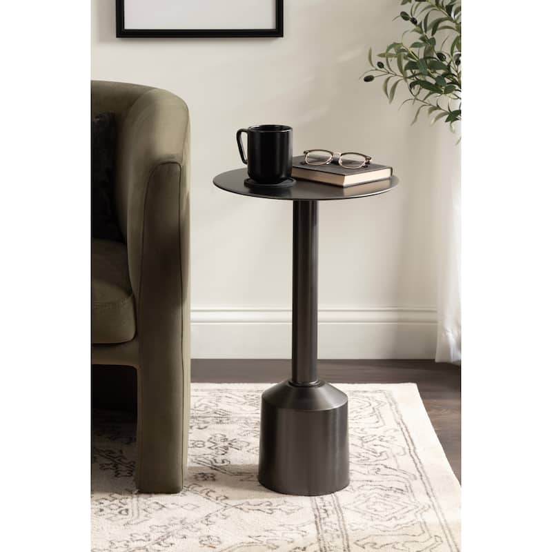 Kate and Laurel Cannings Round Metal Table