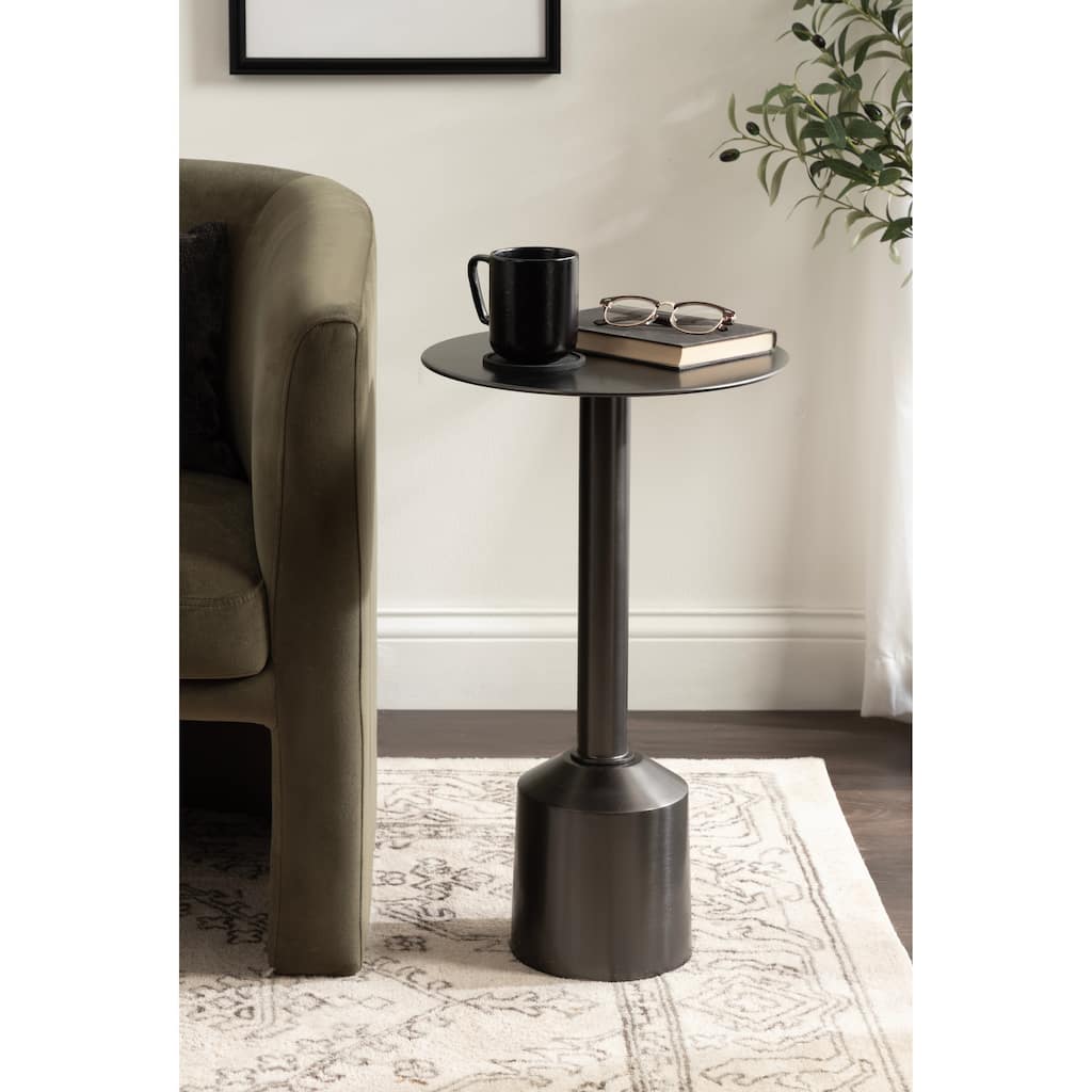 Kate and Laurel Cannings Round Metal Table