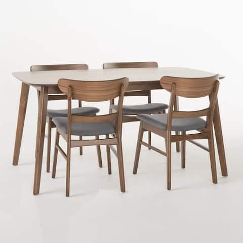 Bryner Mid-Century Modern 5 Piece Dining Set by Christopher Knight Home